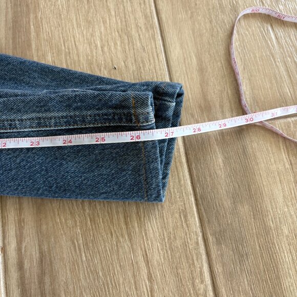 AGOLDE Cooper Cargo Jeans Women's 24 Blue Denim Medium Wash Pockets Utility - Picture 10 of 10